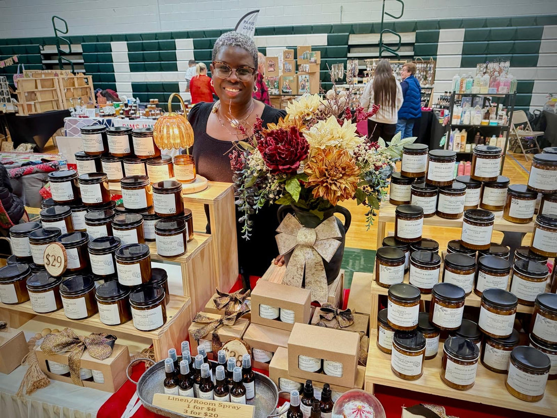Silk and Soul booth at the Holy Trinity Holiday Craft Fair