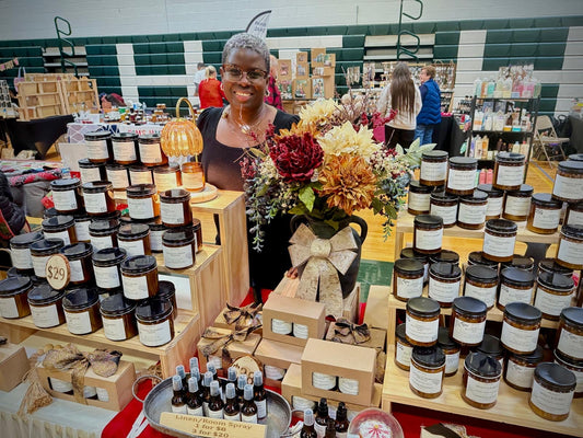 Silk and Soul booth at the Holy Trinity Holiday Craft Fair