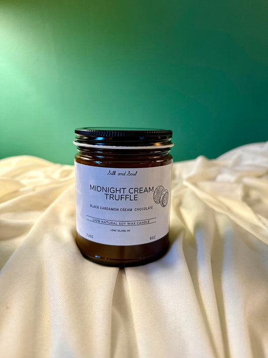Midnight Creme Truffle – Dark Chocolate, Cardamom & Cream | Dark, Hushed, Indulgent, Luxurious